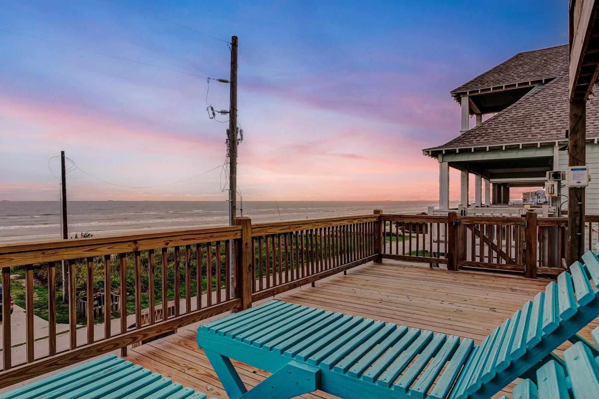 Beachfront - Hot Tub - Bbq - 14 Guests Bolivar Peninsula Экстерьер фото